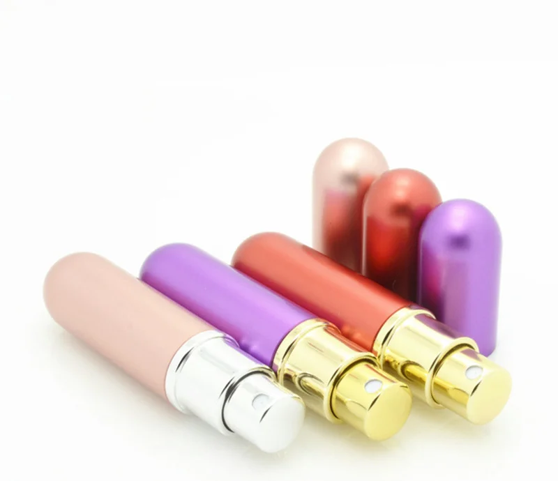 

5pcs 5ml empty glass spray bottle advanced atomizer, Refillable perfume bottles atomizing spray Liquid Container
