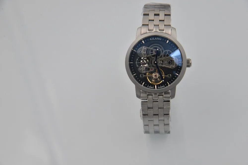 AILANG Мужские автоматические механические модные часы топ бренда Tourbillon высококачественные часы из нержавеющей стали Relogio Masculino