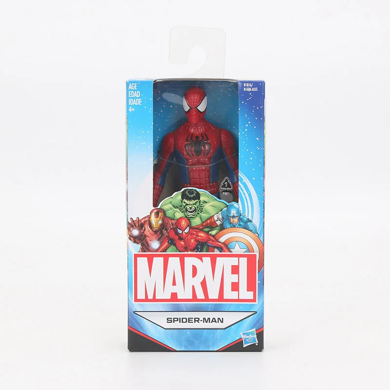 Оригинальные игрушки Marvel, 15 см, Мстители, супергерой, Человек-паук, Халк, Железный человек, Капитан Америка, ПВХ, фигурка, коллекция игрушек, модель