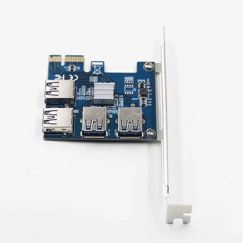 Райзер-карта PCI-E USB 3 0 PCIe-порт карта усиления PCI express PCIe от 1 до 4 для майнинга BTC