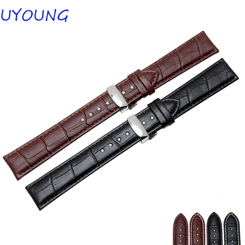 Ремешок из натуральной кожи для CASIO качественный мужской браслет наручных часов