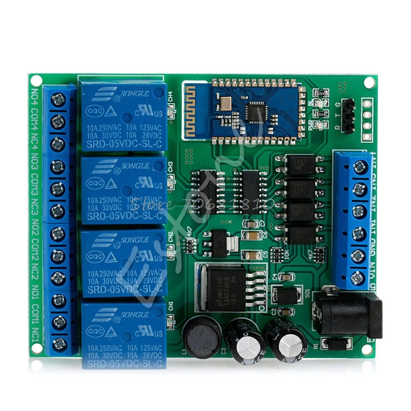 DC 5V 9 12V 24V 4 канальный Релейный модуль Bluetooth беспроводной пульт дистанционного