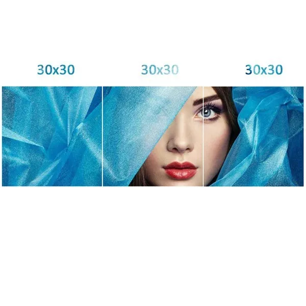 30x30x3 EverShine алмазная живопись фото изображение на заказ Стразы Алмазная вышивка полный квадрат/Мозаика из круглых бриллиантов домашний декор - Цвет: 30x30x3