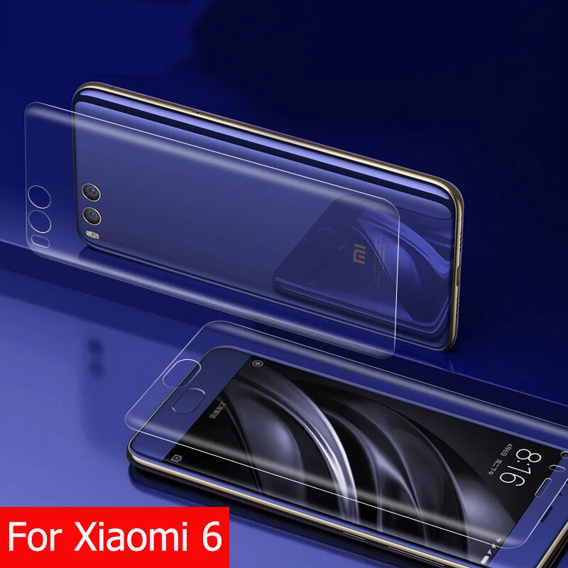 JGKK Мягкий ТПУ передний и задний протектор для Xiao mi 6 3D полное покрытие пленка mi 6 TPU задний и передний экран протектор de pantalla