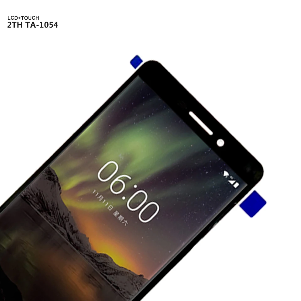 Бесплатная доставка для Nokia 6 2nd 2018 сенсорный экран дигитайзер ЖК дисплей в сборе 1