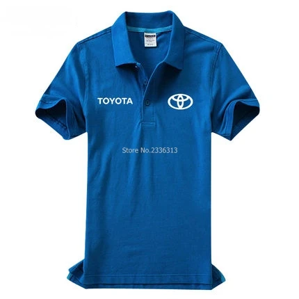Синий Мужская и женская одежда Toyota POLO shirt 4S shop short-костюм с длинными рукавами - Цвет: Синий