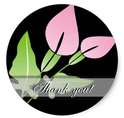 

1.5inch Calla Lily Wedding Stickers