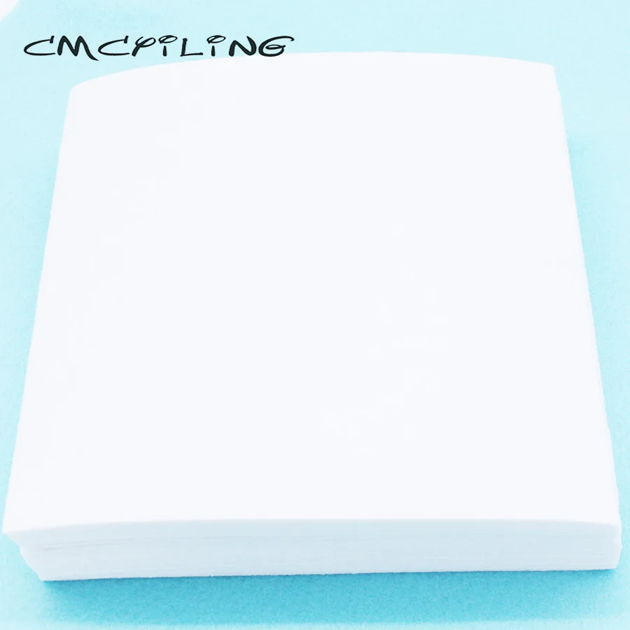 CMCYILING 40 шт./партия 20*20 см белая фетровая ткань 1 мм Толщина полиэфирная ткань для шитья альбом для вырезок для рукоделия фетровый лист Feutrine