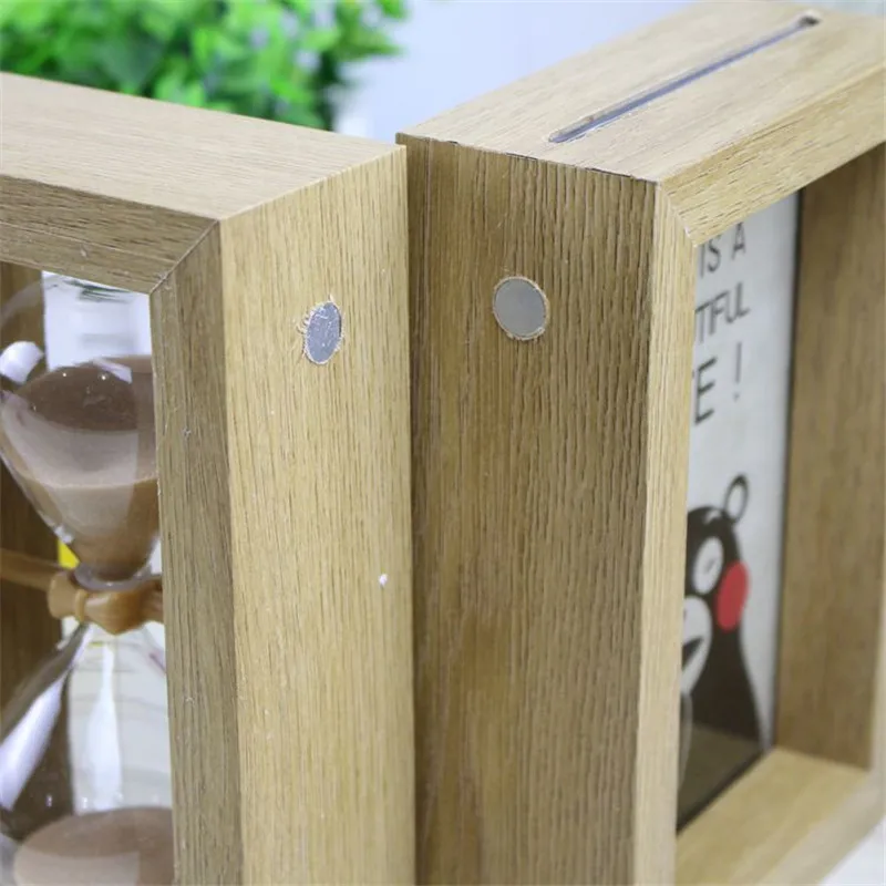 Винтажная деревянная фоторамка украшение для дома песочные часы стиль рамка