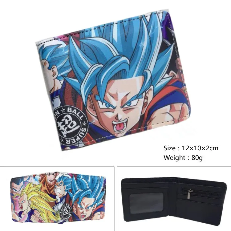 Аниме Dragon Ball z кошелек Goku короткий кошелек Dragon Ball Супер мультфильм кошелек молодой Кошелек для монет для мужчин и женщин кошелек - Цвет: H