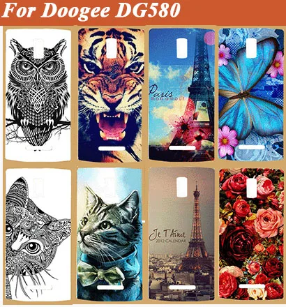Новый окрашенный чехол для телефона мягкий из ТПУ Для DOOGEE KISSME DG580 DIY цветной Чехол