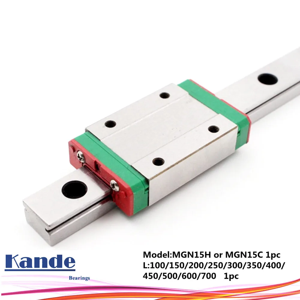 MGN15 CNC 15 мм миниатюрная линейная направляющая MGN15C 600 700 800 MGN15H каретка или