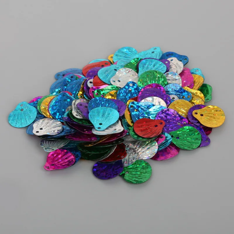 Бусины NiceBeads в форме ракушки/сердца разноцветные свободные пайетки для одежды