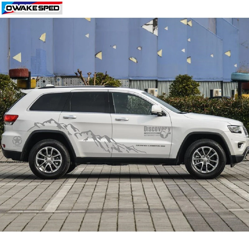 Горный внедорожный автомобильный стикер для Jeep Grand Cherokee Компас Cherokee Спорт на открытом воздухе на Автомобильный кузов виниловый наклейка внешние аксессуары
