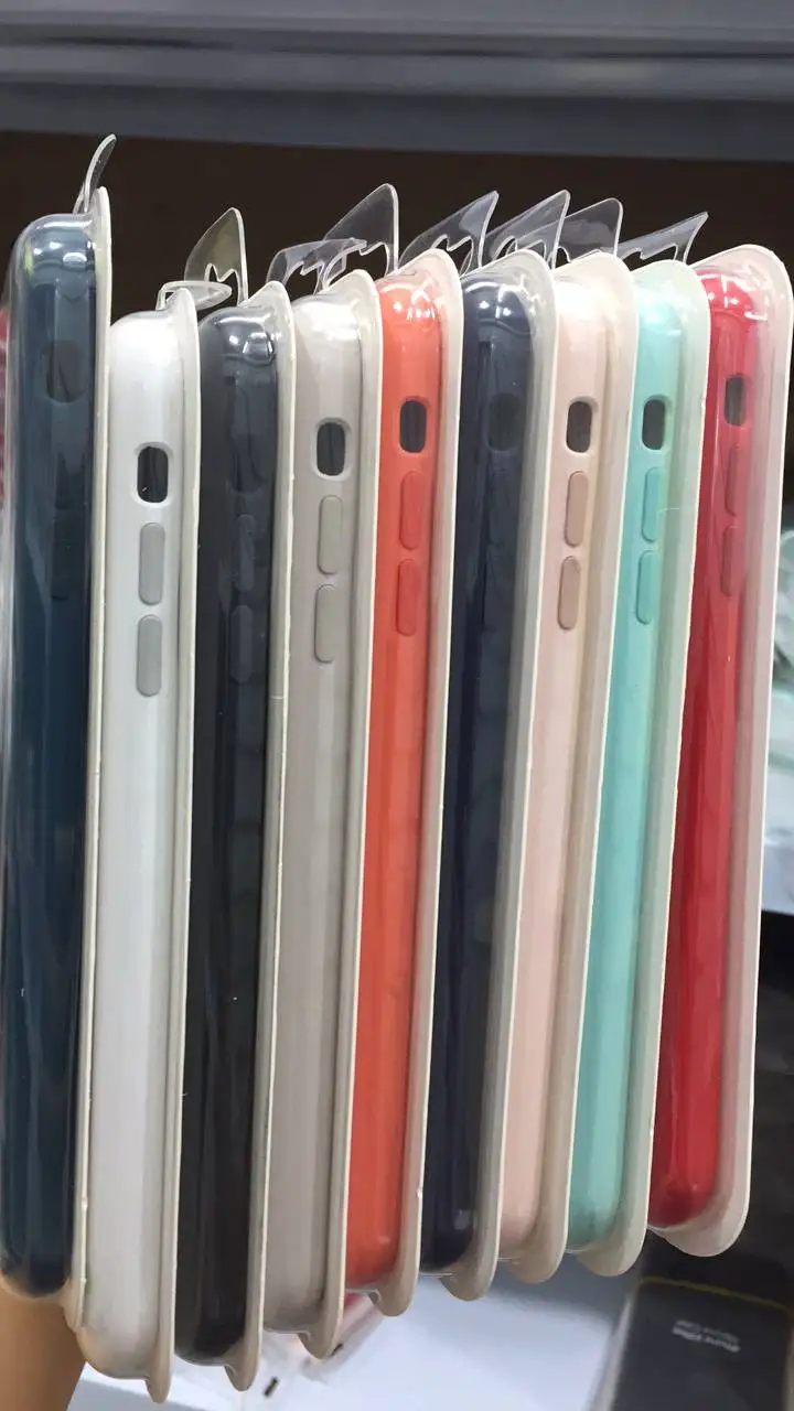 Роскошный жидкий силиконовый чехол для iphone Xs max Xr coque ярких цветов 15 простые чехлы