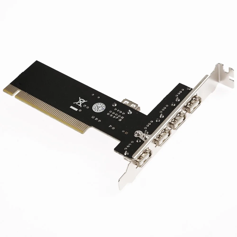 PCI E к 4 портам USB 2 0 концентратор конвертер Express Расширение карты адаптер Высокая