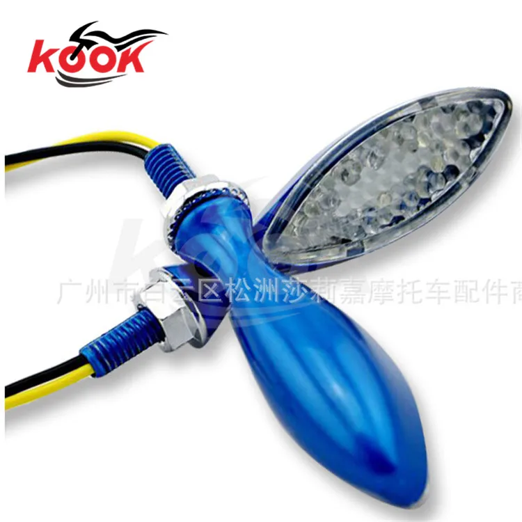 Хромированный Светодиодный указатель поворота мотоцикла для Harley Davidson