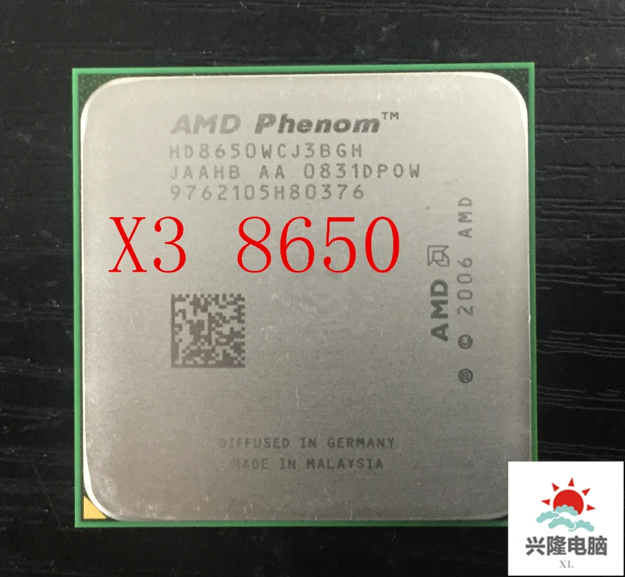 Для AMD Phenom X3 8650x3 8650 2 3 ГГц трехъядерный процессор гнездо AM2/AM2 + 940 контактный 95 Вт L3 =