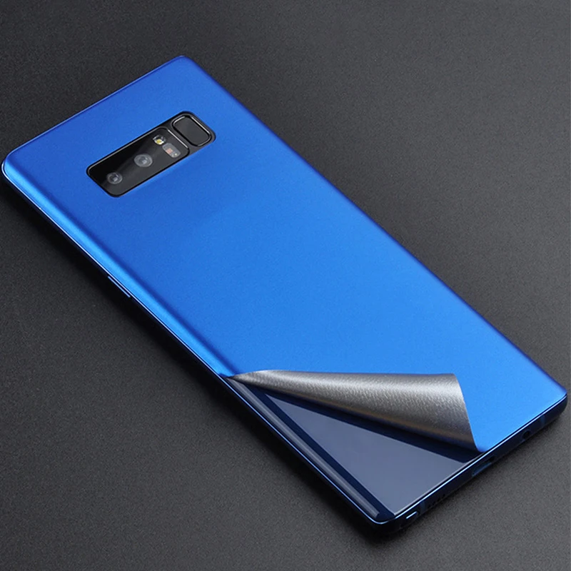 Блестящая наклейка на весь корпус s для samsung S8 S9 Plus, виниловая клейкая наклейка, пленка для samsung Note 8 9, яркие защитные наклейки на заднюю панель