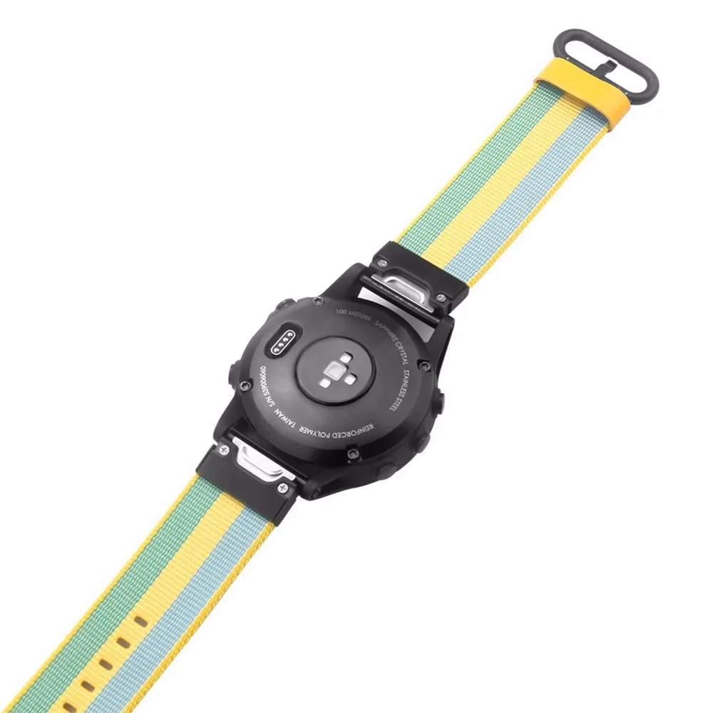 XBERSTAR Quick Release нейлон плетеный браслет на запястье ремешок для Garmin Fenix 5/Forerunner 935/подход S60 gps часы ремешки