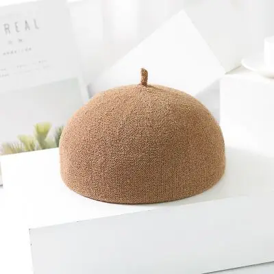 MAERSHEI, летняя женская шапка, берет, дышащая, одноцветная, тыква, шапка, монохромная, для девушек, шляпа, Корейская версия, дикая мода - Цвет: 3 color
