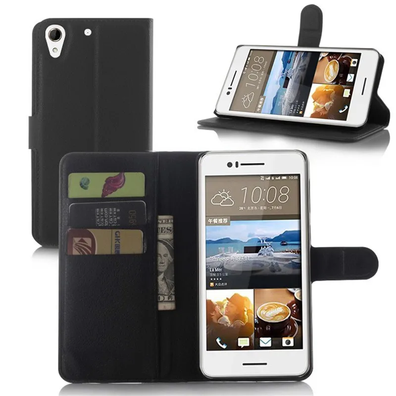 Роскошный чехол кошелек из искусственной кожи с откидной крышкой для HTC Desire 728