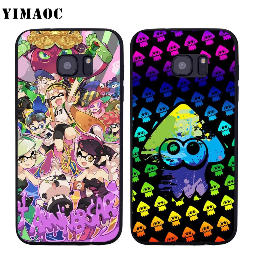 Мягкий силиконовый чехол YIMAOC Splatoon для Samsung Galaxy S6 S7 Edge S8 S9 Plus A3 A5 A6 Note 8 9 | Мобильные