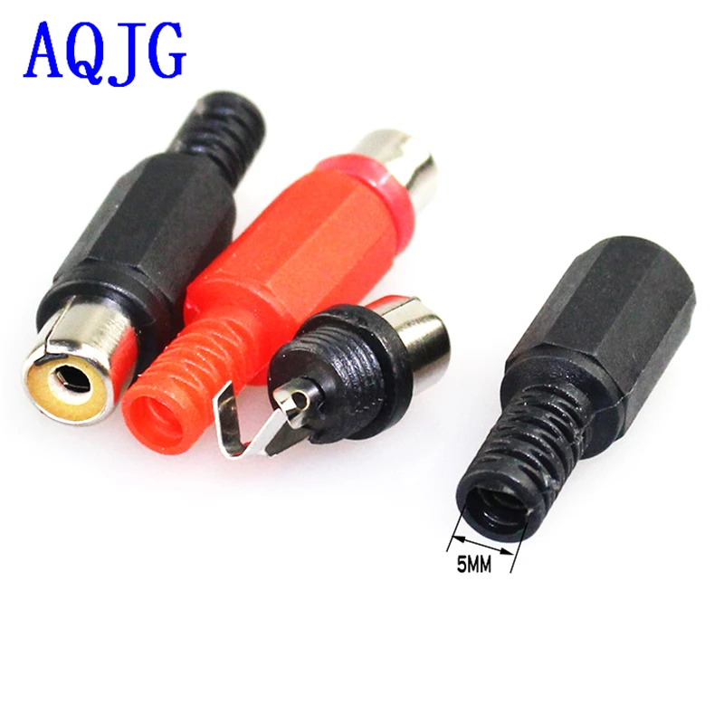 10 шт. RCA Коннектор тип сварки Мужской Женский AV Разъем jack для ПК аудио видео