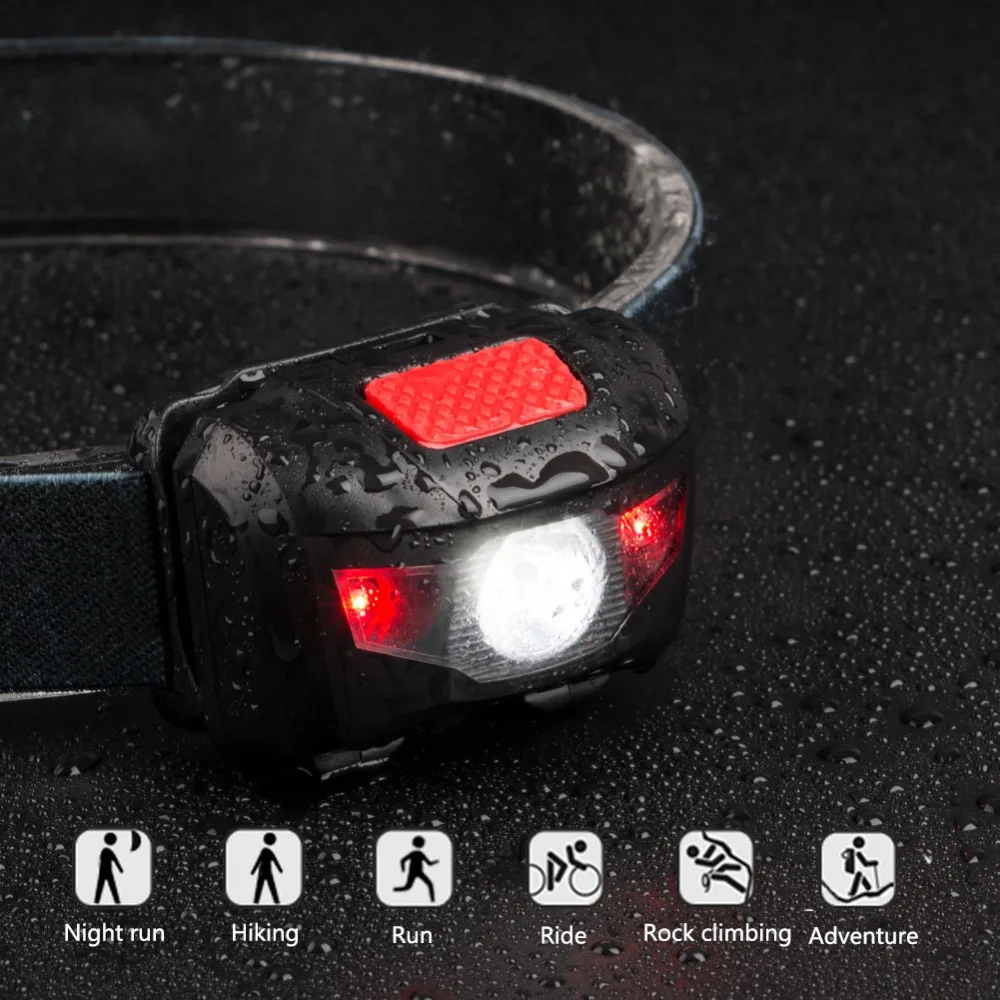 SANYI 4 режима Мини фары 3LED на открытом воздухе фара фонарик PortableTorch Lanterna с оголовьем для AAA батареи