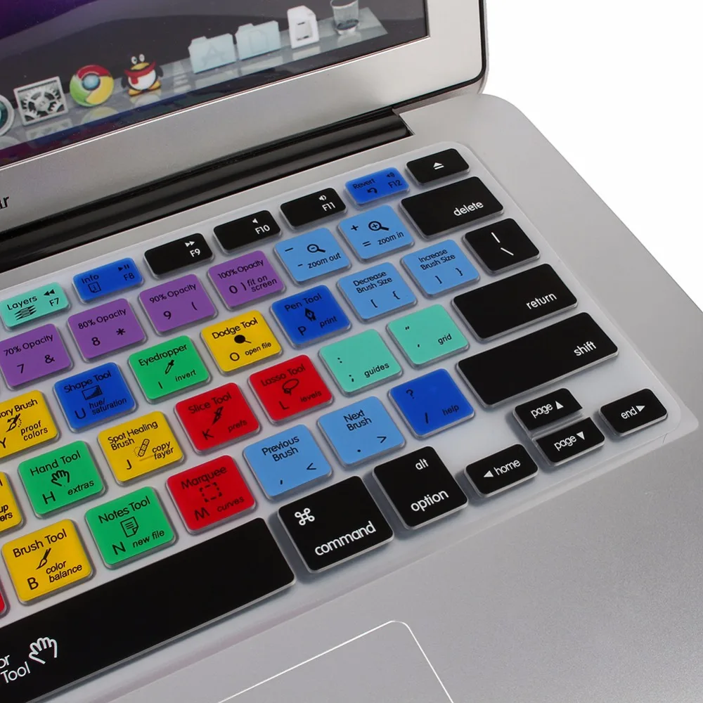 Силиконовая клавиатура для Adobe Ps Photoshop Cs4 Cs5 Cs6 7 0 защита клавиатуры США/ЕС чехол