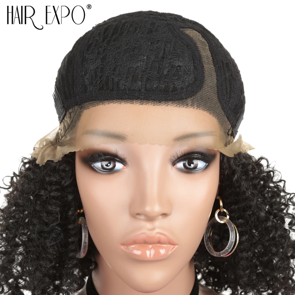 Кудрявый вьющийся парик Hair Expo City синтетические волосы короткие передние парики