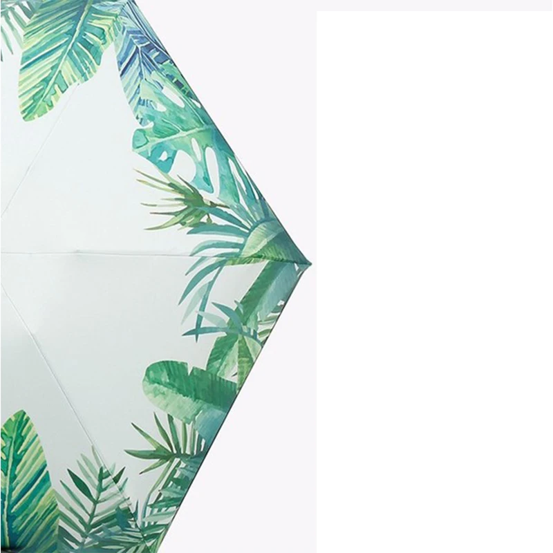 Мини маленький Зонт прозрачный Карманный анти-УФ зонтик ветрозащитный пять