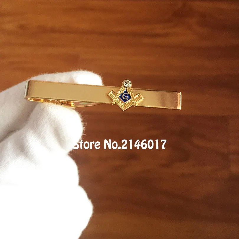 10 шт. оптовая продажа масонская мода мужская шея зажим для галстука каменная