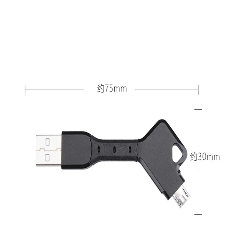 MYCKET Портативный Micro USB кабель для Samsung Xiaomi Huawei Android Mini брелок Синхронизация данных