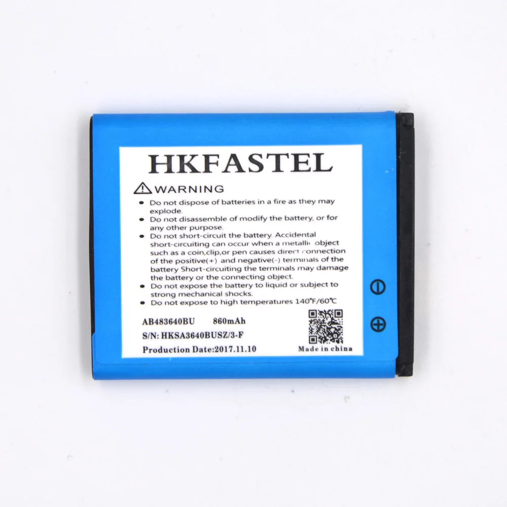 HKFASTEL Новый AB483640BU AB483640CC AB483640DE AB483640DU мобильного телефона Батарея для samsung E200 E208 SGH