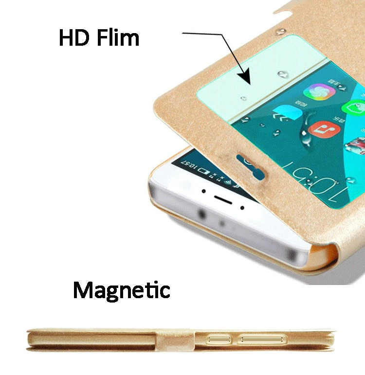 Чехол-книжка из искусственной кожи для huawei Honor 6A, чехол-книжка с окошком для просмотра, чехол-книжка для huawei Honor 6A, чехол-DLI-TL20, чехол для телефона