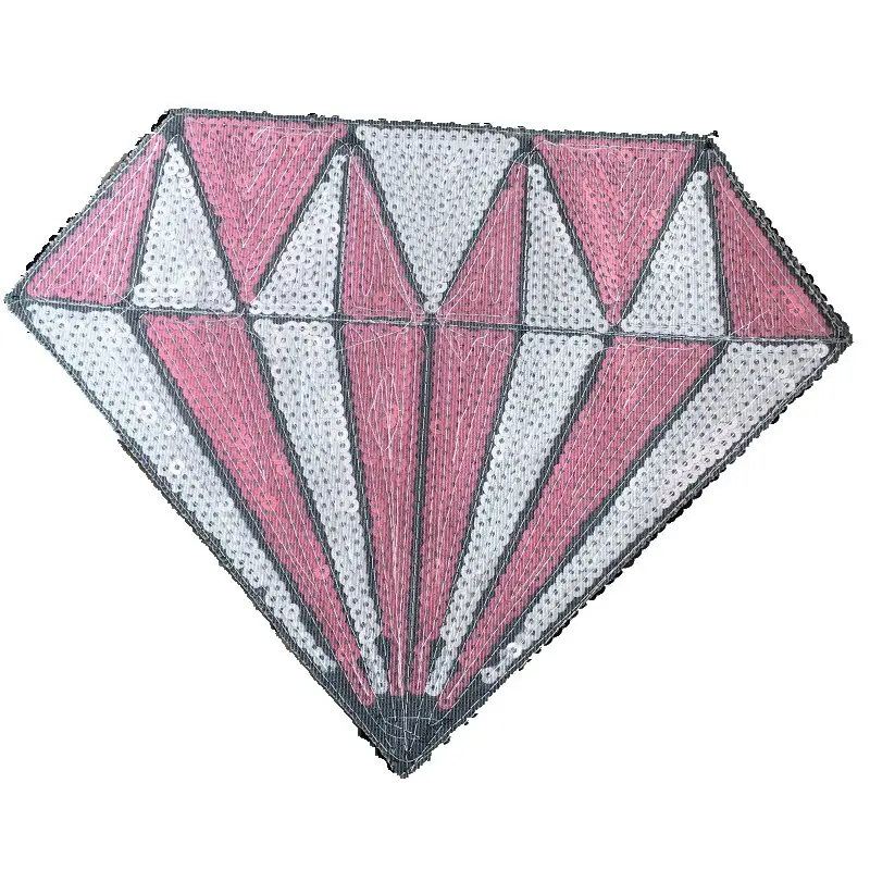 Большие розовые блестки алмазные нашивки для одежды сумок футболок Пришивание