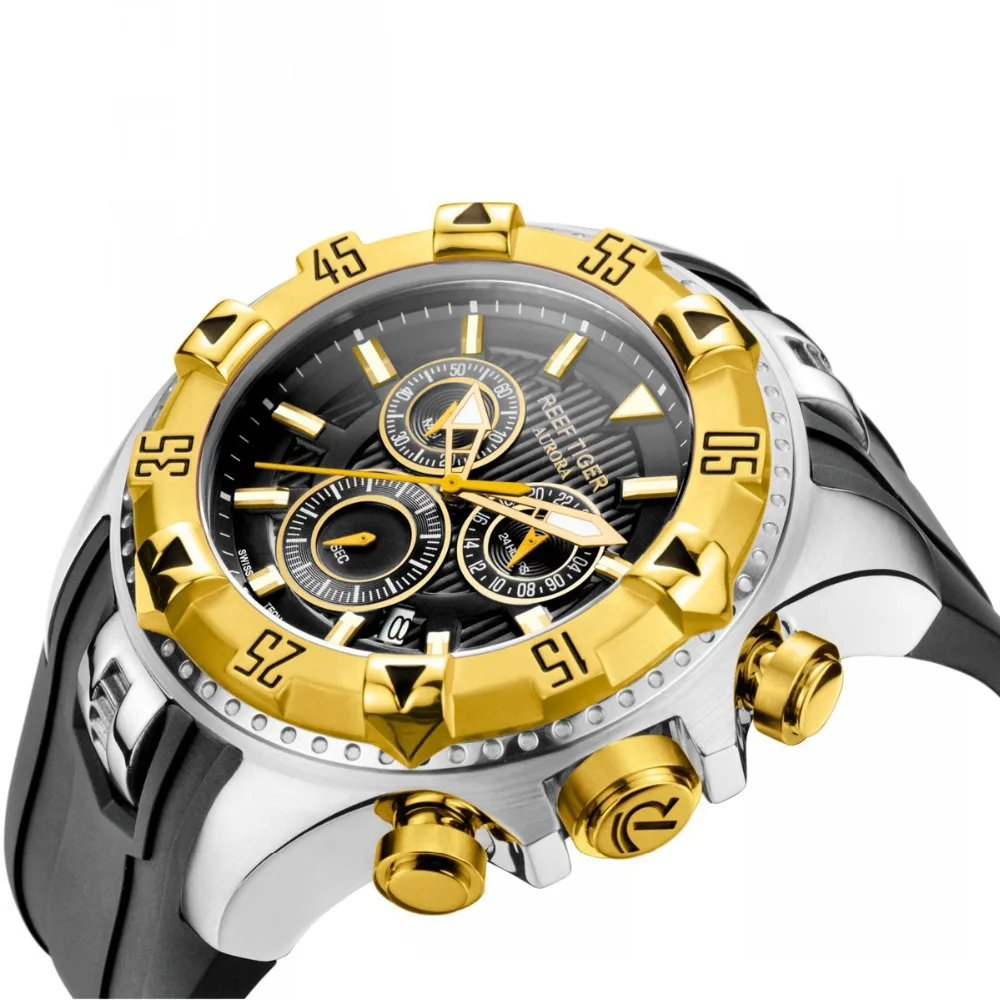 Relojes hombre Топ 2019 Роскошные Брендовые спортивные мужские наручные часы Reef Tiger с