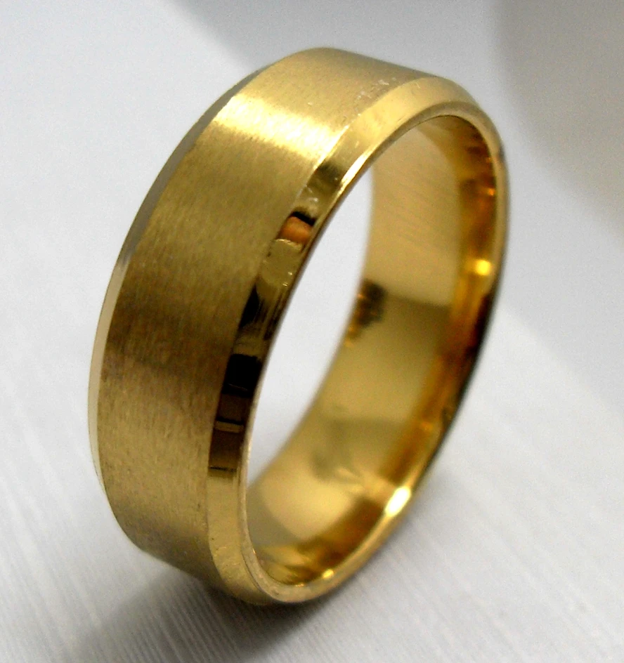 50pcs GOLD 8mm Comfort fit Men Women Stainless Steel Band Rings | Украшения и аксессуары