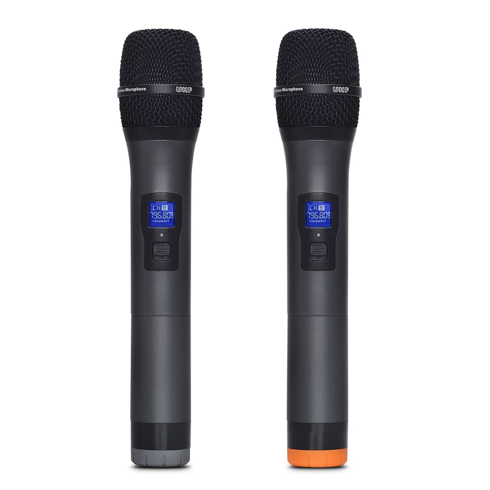 IU 602 UHF двухканальный 2 металлический ручной передатчик микрофона