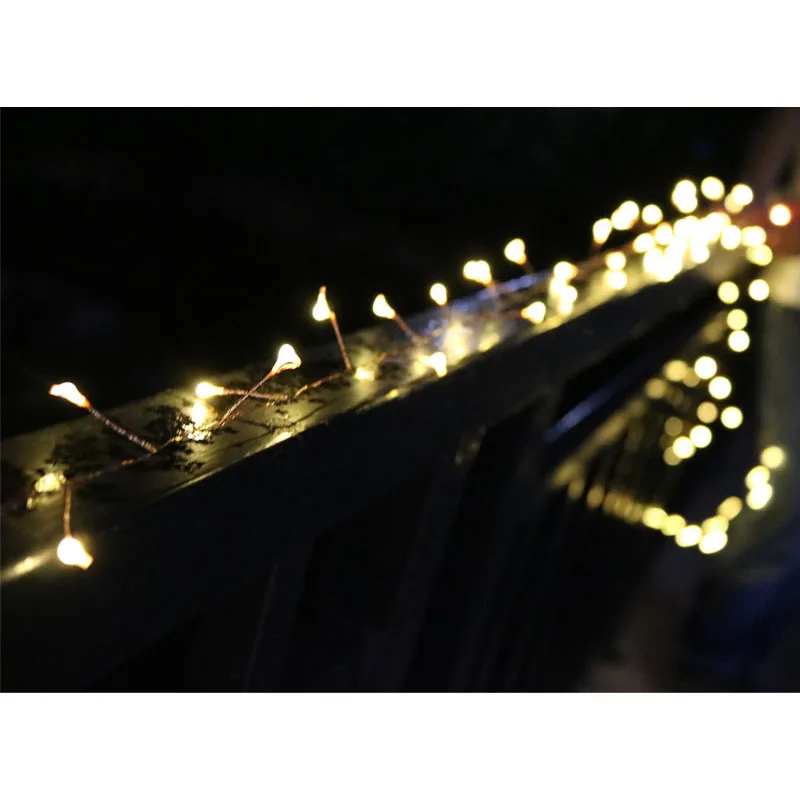 33ft 300LED Кластерные гирлянды ветка дерево Открытый медный провод сказочные огни для кафе бар Свадебные вечерние Рождественское украшение для дома