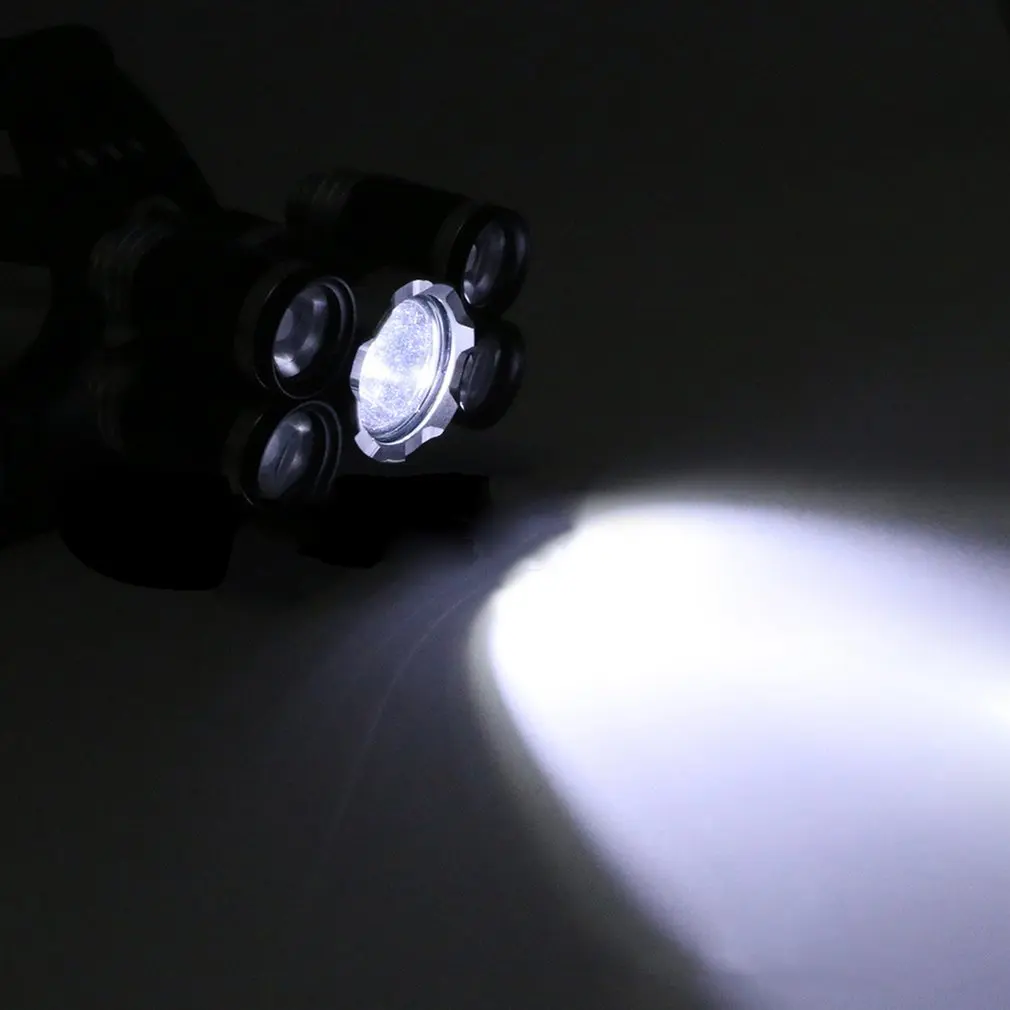 5 LED Headlamp Fishing Headlight 1 * XML-T6 &amp 4 XPE Modes Strong Light Lamp Waterproof Head Torch Flashlight | Освещение
