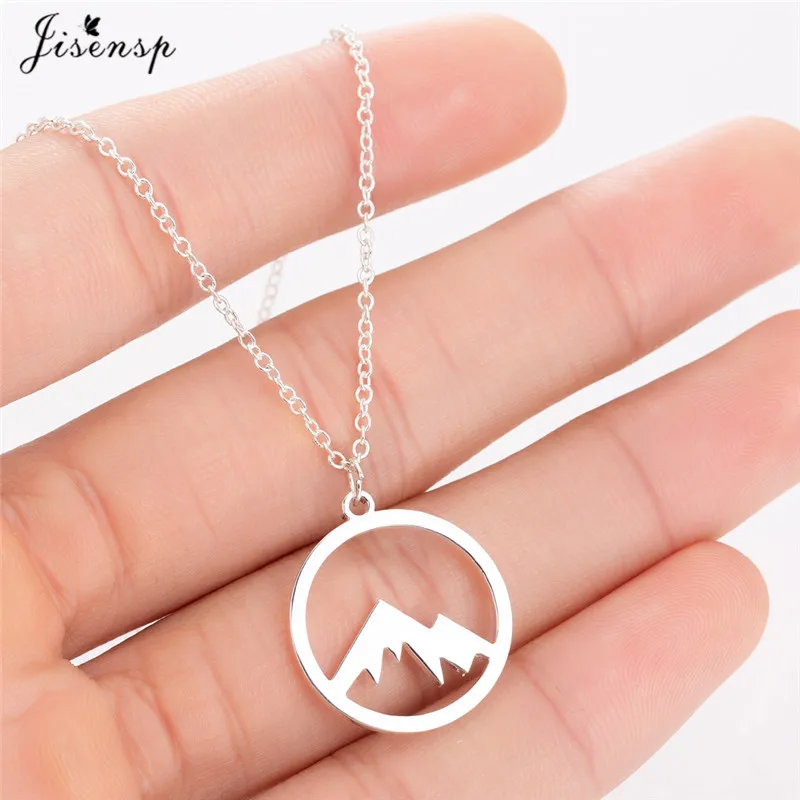 mountain necklace Jisensp Модное Элегантное ожерелье в виде животного для женщин, с птицами, Кроликом, подвеска «Фламинго», ожерелье с длинной цепочкой, ожерелье в виде русалки, подарок - Окраска металла: mountain necklace