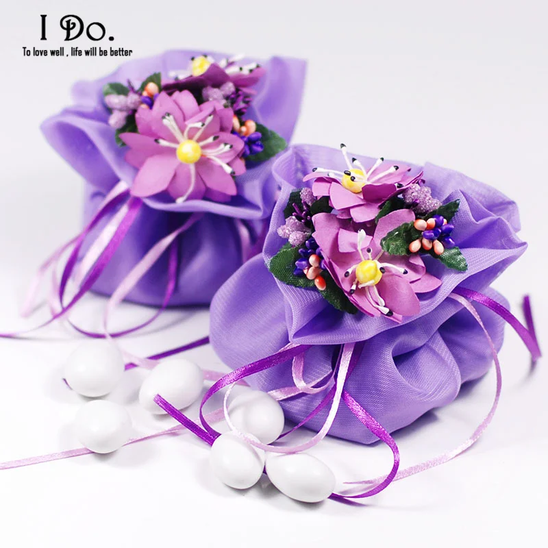 Бесплатная доставка 10 шт. свадебные сумочки Свадебная коробка для конфет Lembrancinhas