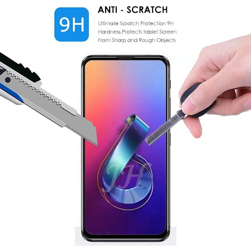 2 упаковки, полное покрытие, закаленное стекло для Asus ZenFone 6, защита экрана 9 H, Защитное стекло для телефона, для Asus ZS630KL, стекло
