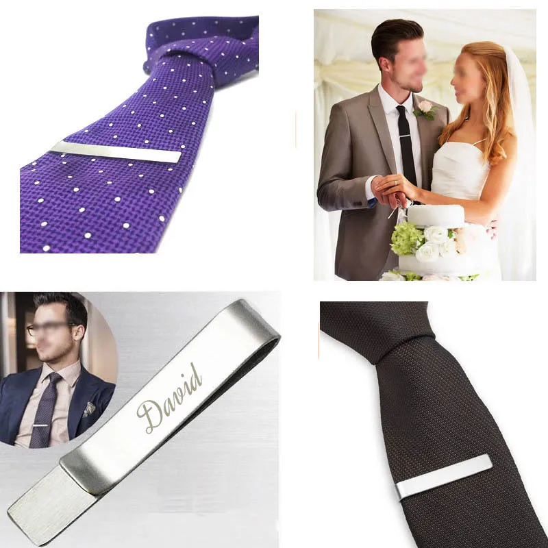 Бумажник из нержавеющей стали офисное украшение зажим цветные мужские галстуки