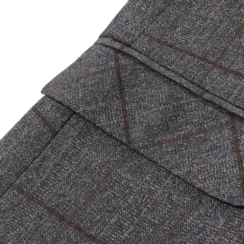 

BATMO 2019 new arrival high quality casual plaid grey blazer men,men's casual plaid jackets,plus-size M-4XL 9829