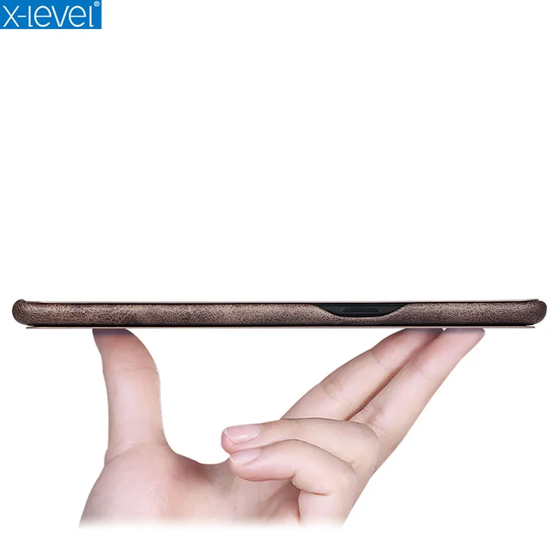 X-Level классические из искусственной кожи Флип раскладной стенд Бизнес Ретро