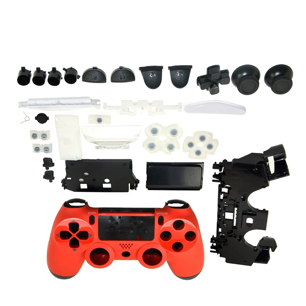 

50PCS a lot Generic Metal Plating Protective Case Cover Skin Housing shell Case For Sony Playstation 4 PS4 Handle controller