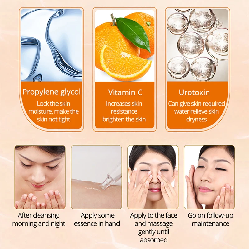 Витамин С Гиалуроновая кислота Сыворотка для лица Анти Старение Отбеливание